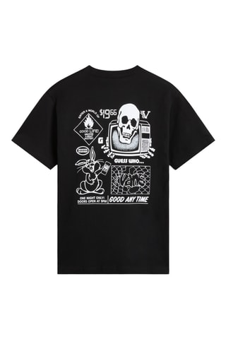 T-shirt Crazy Eddy -  Zwart