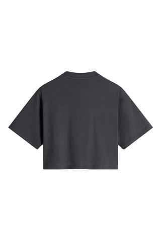Cropped T-shirt Fire In Your Heart - Donkergrijs