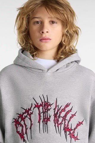 Sweater met Capuchon Metal Arch - Gemêleerd Lichtgrijs