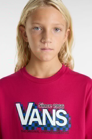 T-shirt Checker Drop - Fuchsia