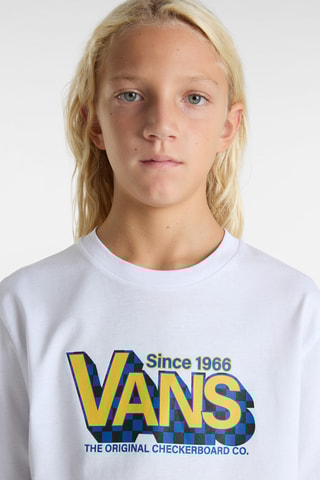 T-shirt Checker Drop - Wit