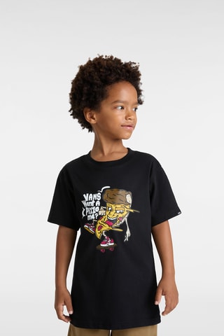 T-shirt Pizza M - Zwart