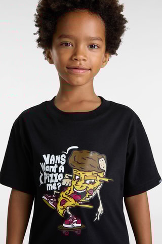 T-shirt Pizza M - Zwart