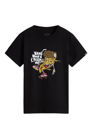 T-shirt Pizza M - Zwart
