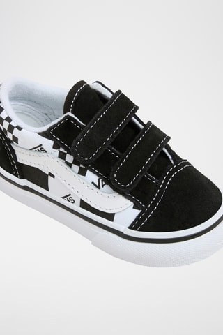 Leren Sneakers Old Skool V - Zwart en Wit