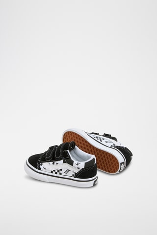 Leren Sneakers Old Skool V - Zwart en Wit
