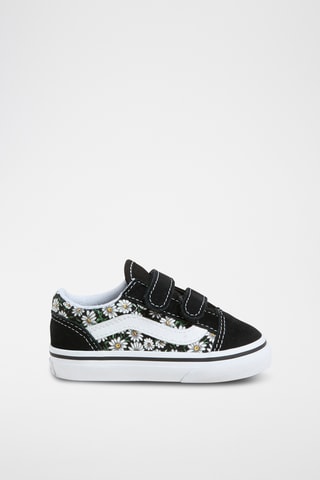Leren Sneakers Old Skool V - Zwart en Wit