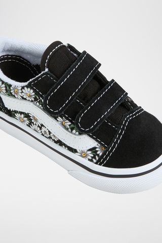 Leren Sneakers Old Skool V - Zwart en Wit