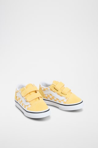 Leren Sneakers Old Skool V - Geel en Wit