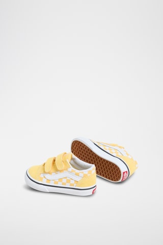Leren Sneakers Old Skool V - Geel en Wit