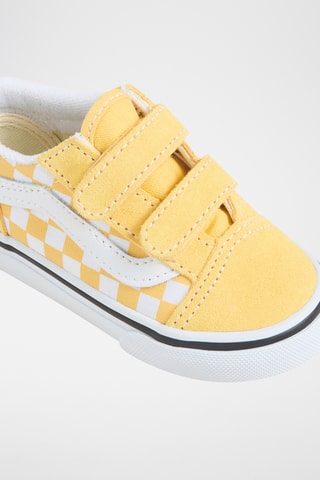 Leren Sneakers Old Skool V - Geel en Wit