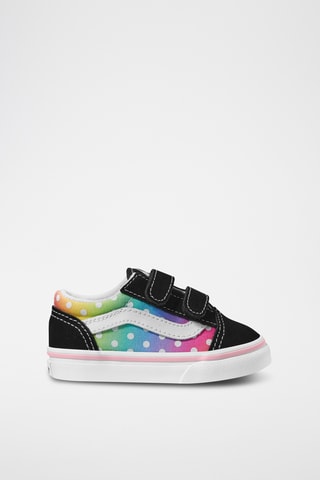 Leren Sneakers Old Skool V - Zwart en Roze
