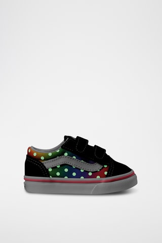 Leren Sneakers Old Skool V - Zwart en Roze