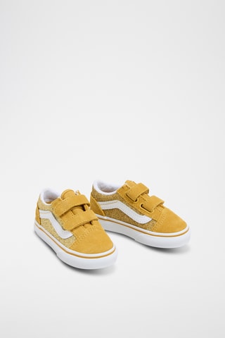 Leren Sneakers Old Skool V - Mosterdgeel