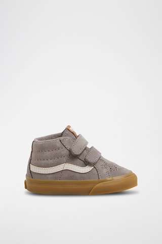 Hoge Leren Sneakers Sk8-Mid Reissue V - Donkergrijs