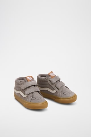 Hoge Leren Sneakers Sk8-Mid Reissue V - Donkergrijs