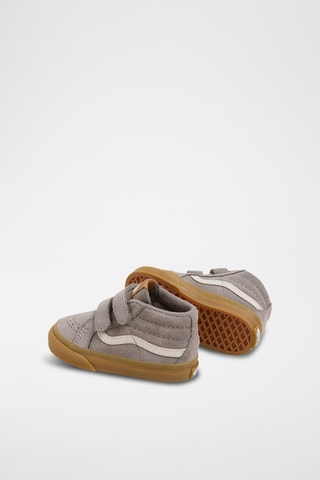 Hoge Leren Sneakers Sk8-Mid Reissue V - Donkergrijs