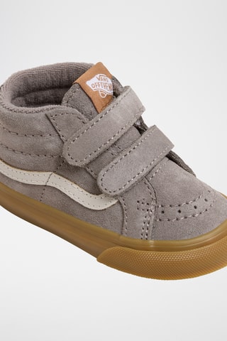 Hoge Leren Sneakers Sk8-Mid Reissue V - Donkergrijs