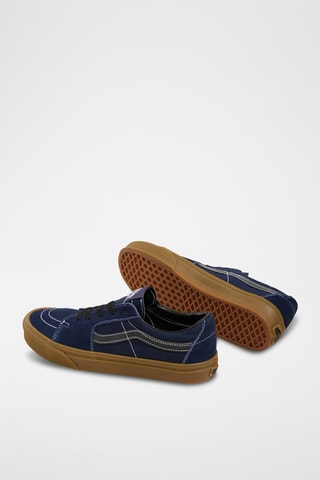 Leren Sneakers Sk8-Low - Marineblauw
