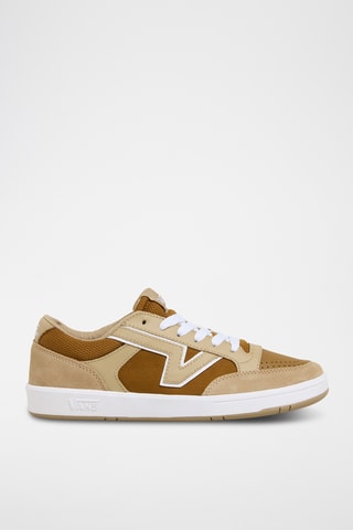 Leren Sneakers Lowland - Bruin en Beige