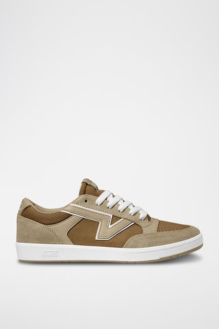 Leren Sneakers Lowland - Bruin en Beige