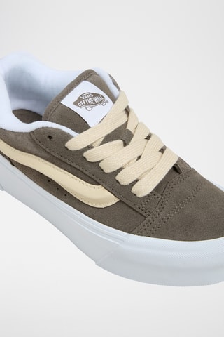 Leren Platform Sneakers Knu Stack - Kaki