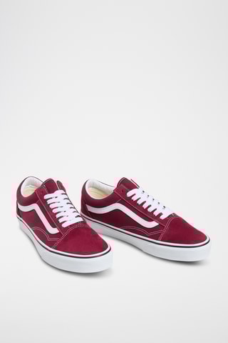 Leren Sneakers Old Skool - Bordeauxrood