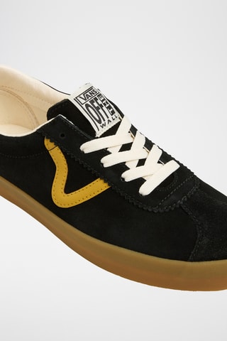 Leren Sneakers Sport Low - Zwart 