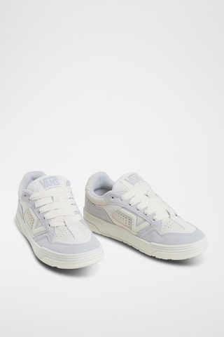 Nubuck Sneakers Upland - Wit en Hemelsblauw