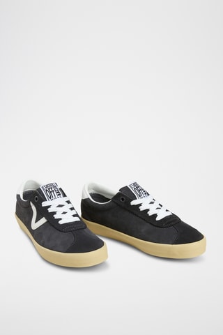 Nubuck Sneakers Sport Low - Zwart