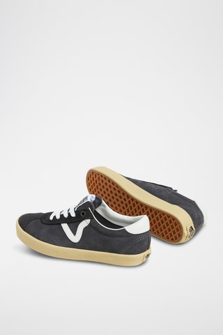 Nubuck Sneakers Sport Low - Zwart