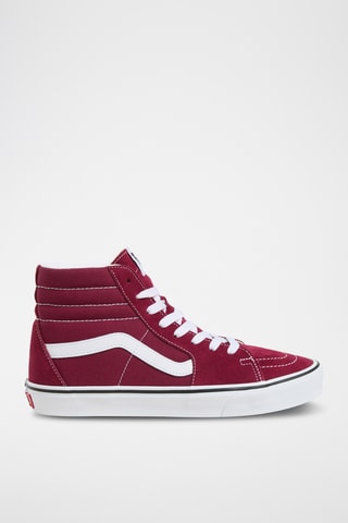 Hoge Nubuck Sneakers Sk8-Hi - Bordeauxrood