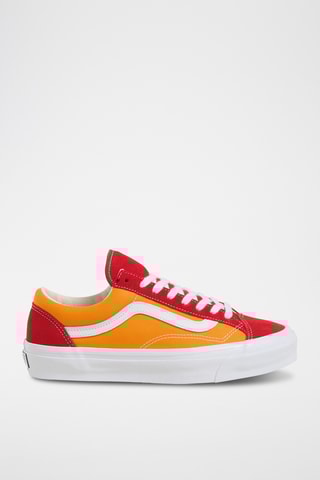 Nubuck Sneakers Old Skool 36 - Bordeauxrood en Mosterdgeel