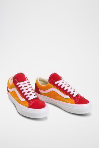 Nubuck Sneakers Old Skool 36 - Bordeauxrood en Mosterdgeel