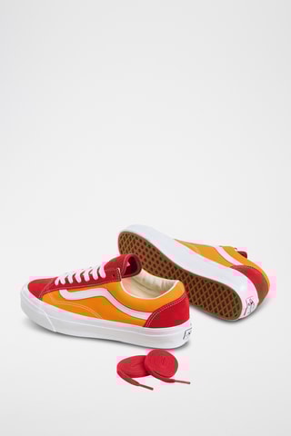 Nubuck Sneakers Old Skool 36 - Bordeauxrood en Mosterdgeel