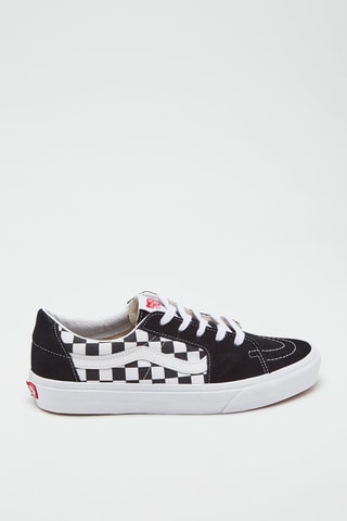 Nubuck Sneakers Sk8-Low Zwart en Wit