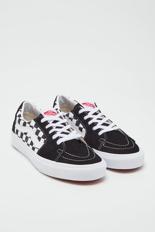 Nubuck Sneakers Sk8-Low Zwart en Wit