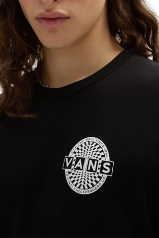 T-shirt Warped Checkerboard Zwart