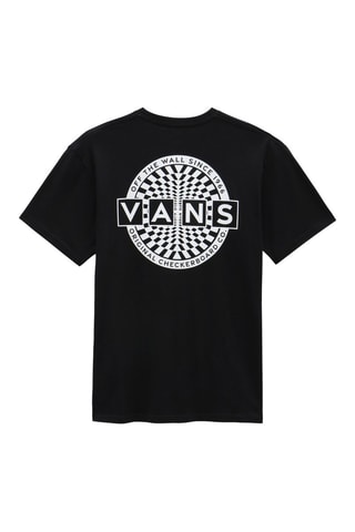 T-shirt Warped Checkerboard Zwart