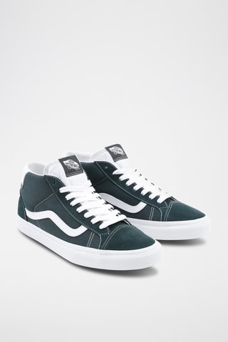 Hoge Leren Sneakers Mid Skool 37 - Kaki
