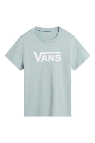T-shirt GR FLYING V CREW GIRLS - Zeegroen