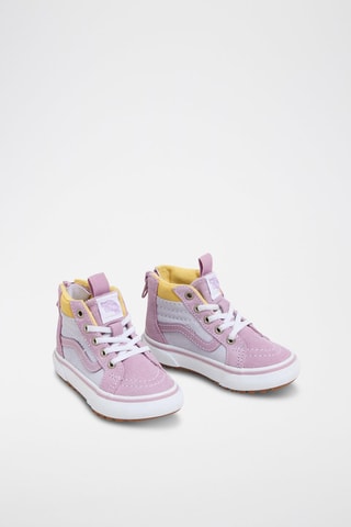 Hoge Leren Sneakers MTE Sk8-Hi Zip - Lavendelpaars