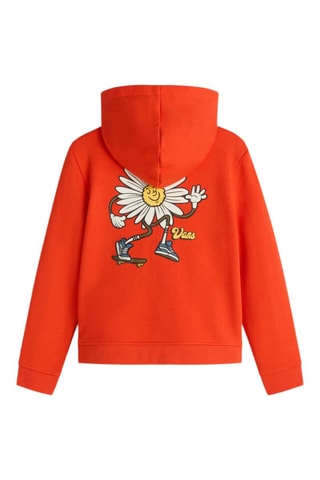 Fleece sweater met capuchon Pushin Daisy - Oranje