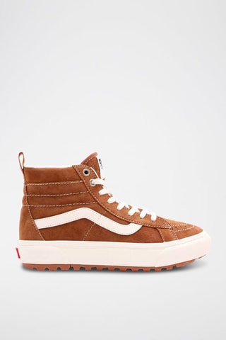 Hoge Nubuck Sneakers Dachshund   Bruin