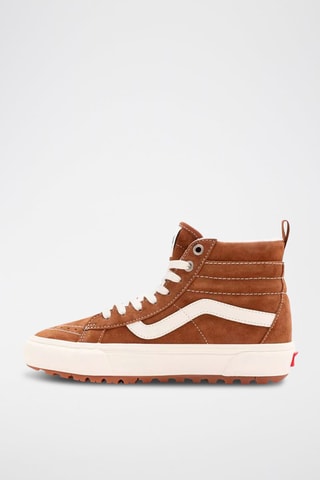 Hoge Nubuck Sneakers Dachshund   Bruin