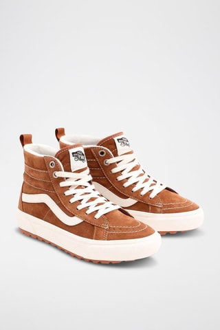 Hoge Nubuck Sneakers Dachshund   Bruin