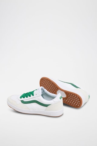 Leren Sneakers Cruze Too CC - Wit en donkergroen
