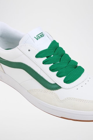 Leren Sneakers Cruze Too CC - Wit en donkergroen
