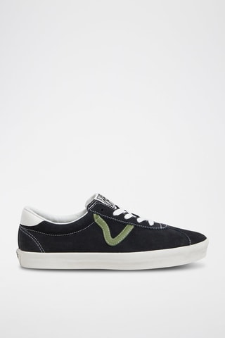 Nubuck Sneakers Sport Low - Zwart