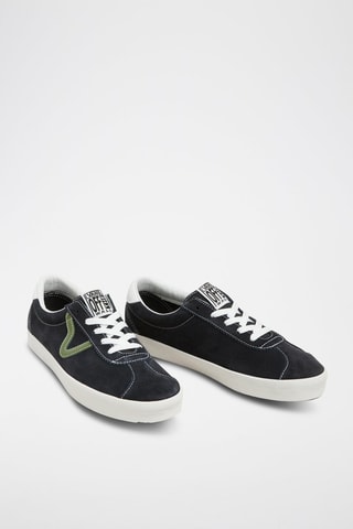 Nubuck Sneakers Sport Low - Zwart